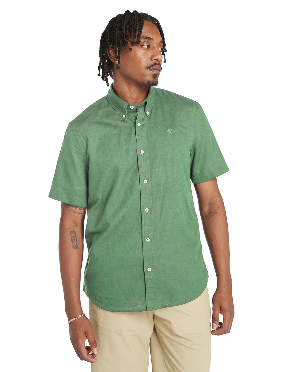 Camisa casual manga corta para hombre