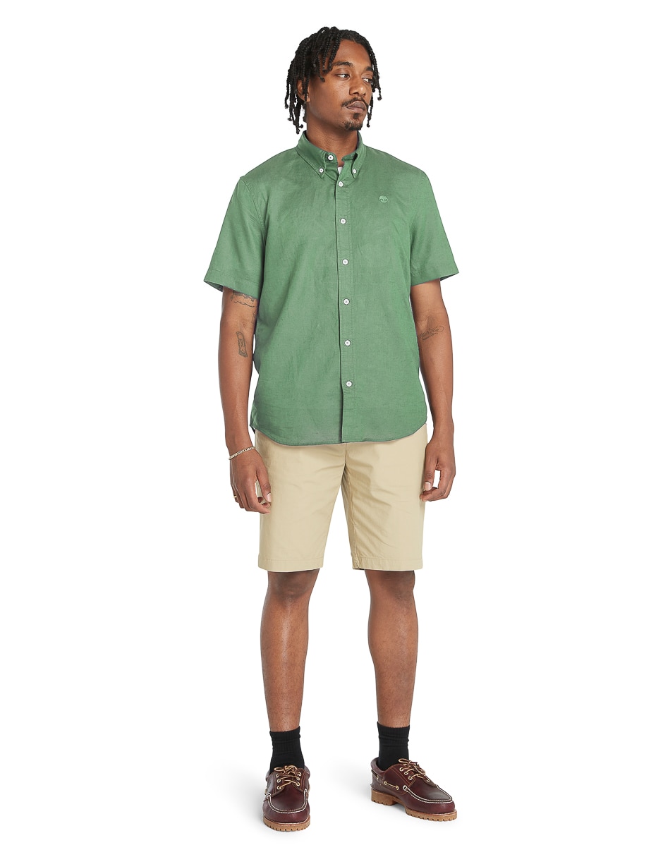 Camisa casual manga corta para hombre