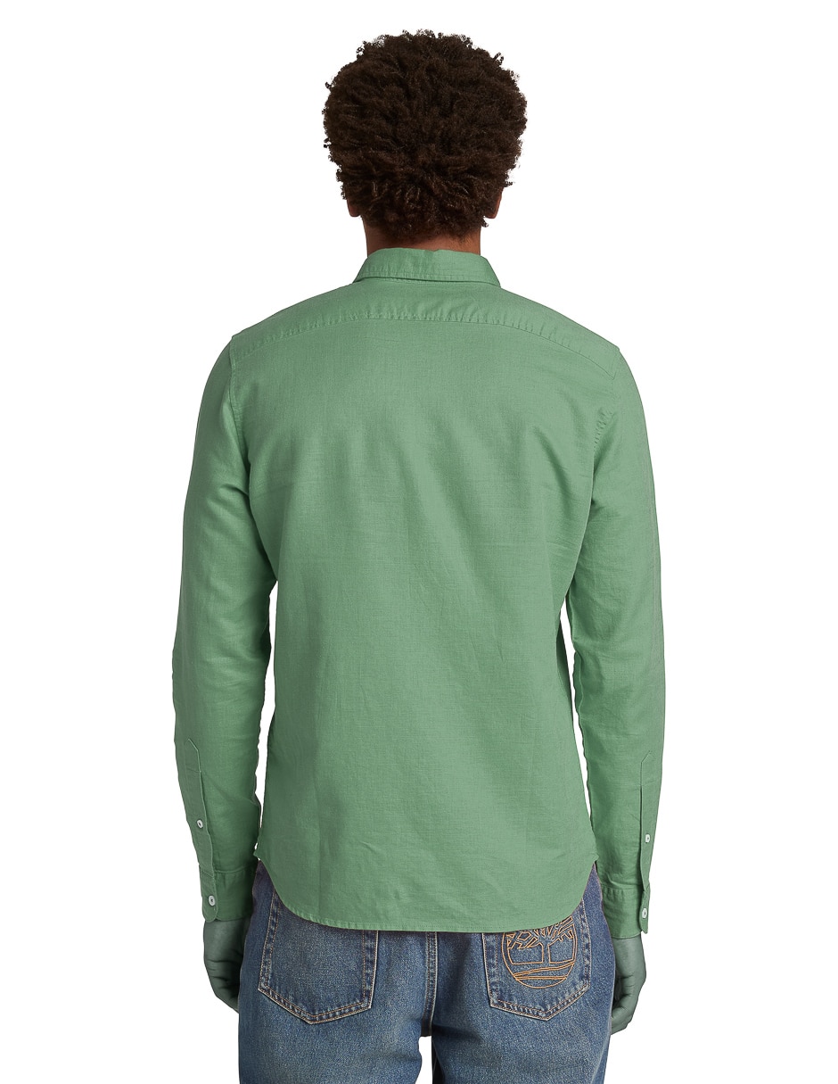 Camisa casual manga larga para hombre