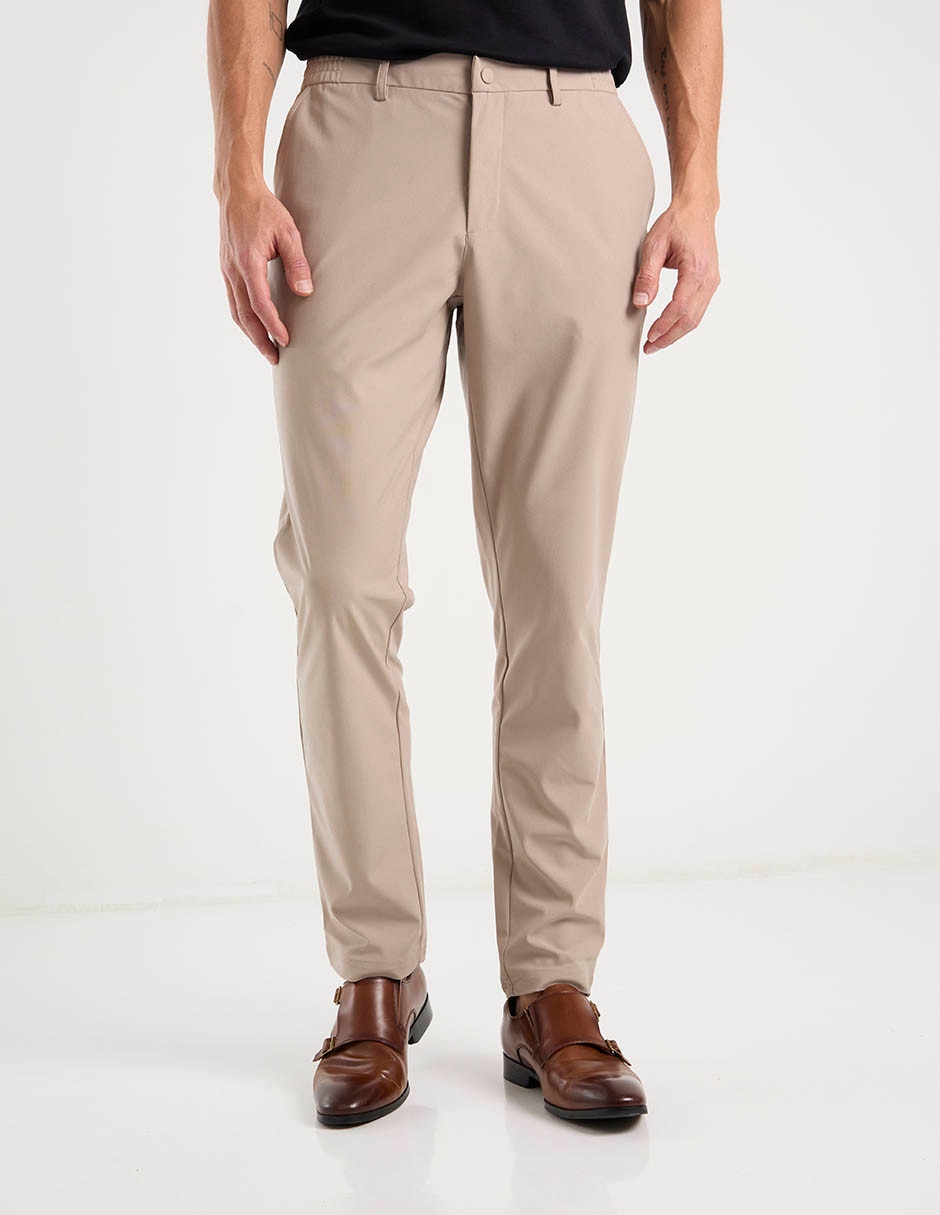 Pantalón de vestir slim fit de algodón para hombre Pantalón de vestir slim fit de algodón para hombre
