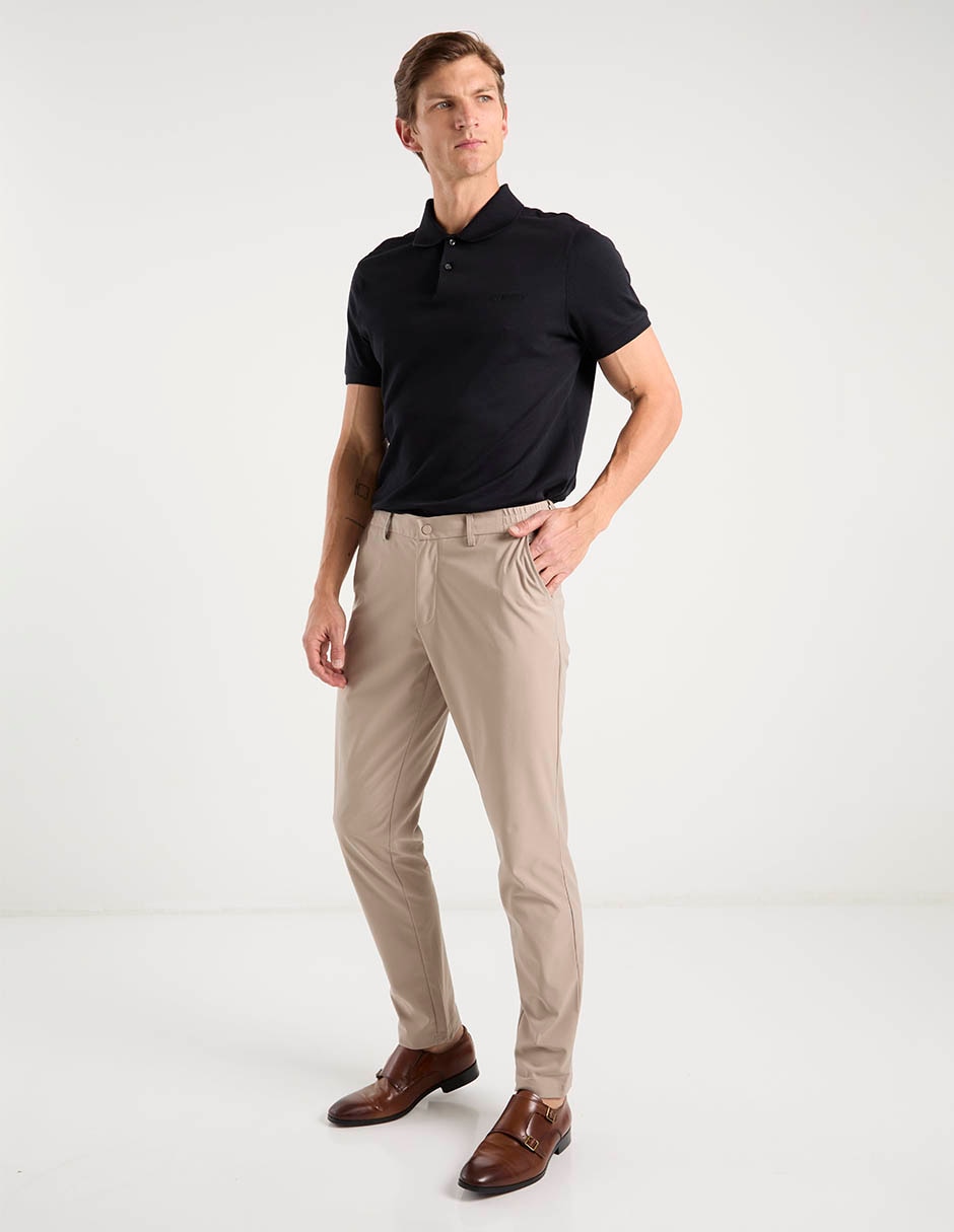 Pantalón de vestir slim fit scappino de algodón para hombre