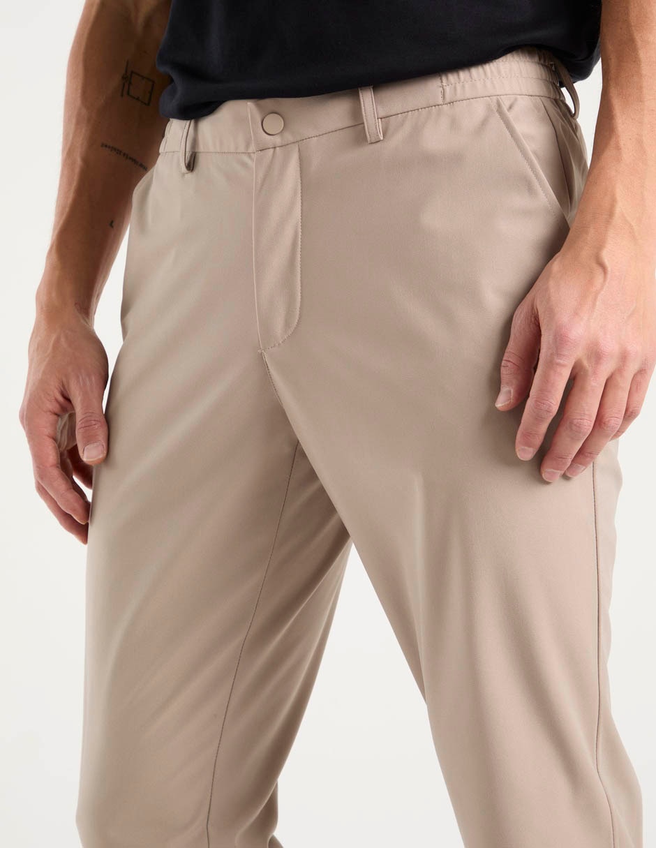 Pantalón de vestir slim fit de algodón para hombre 5