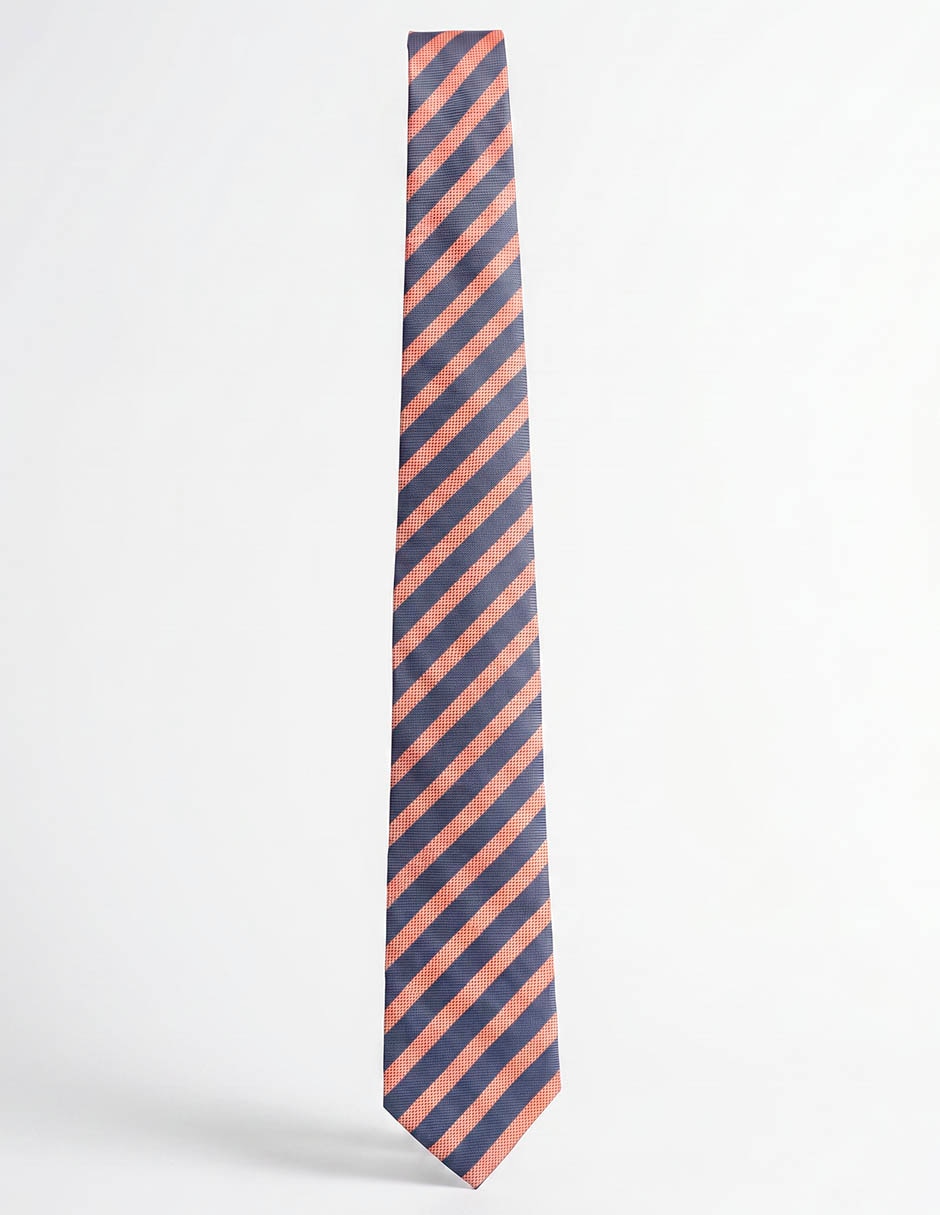Corbata Scappino regular de seda estampado a rayas para hombre
