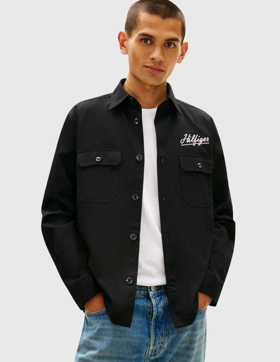 Camisa casual de algodón manga larga para hombre