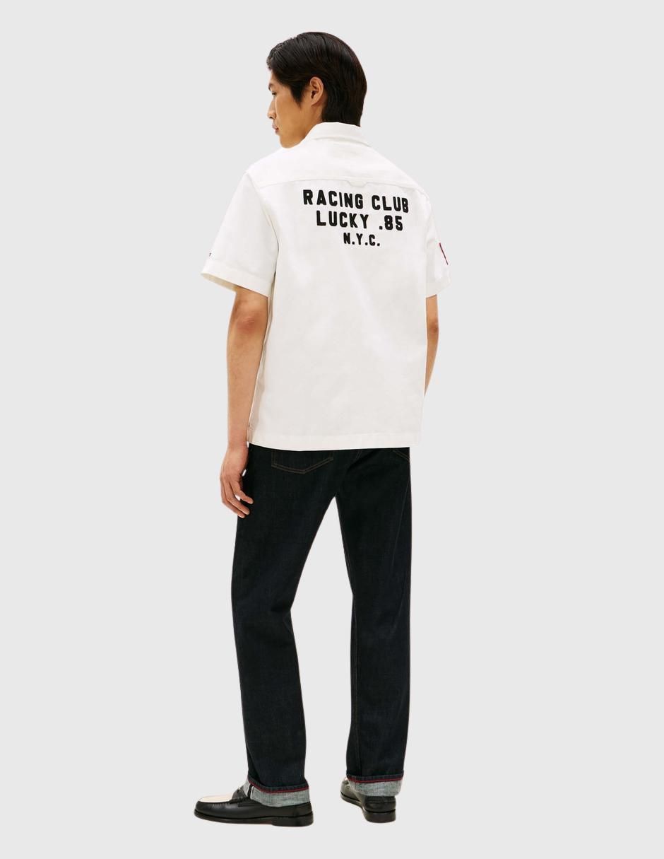 Camisa casual de algodón manga corta para hombre