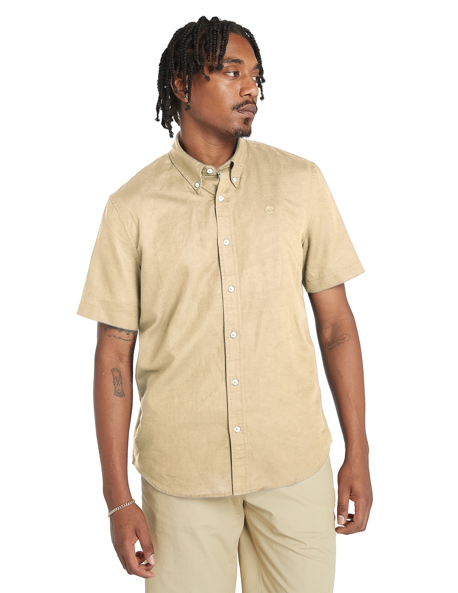 Camisa casual manga corta para hombre