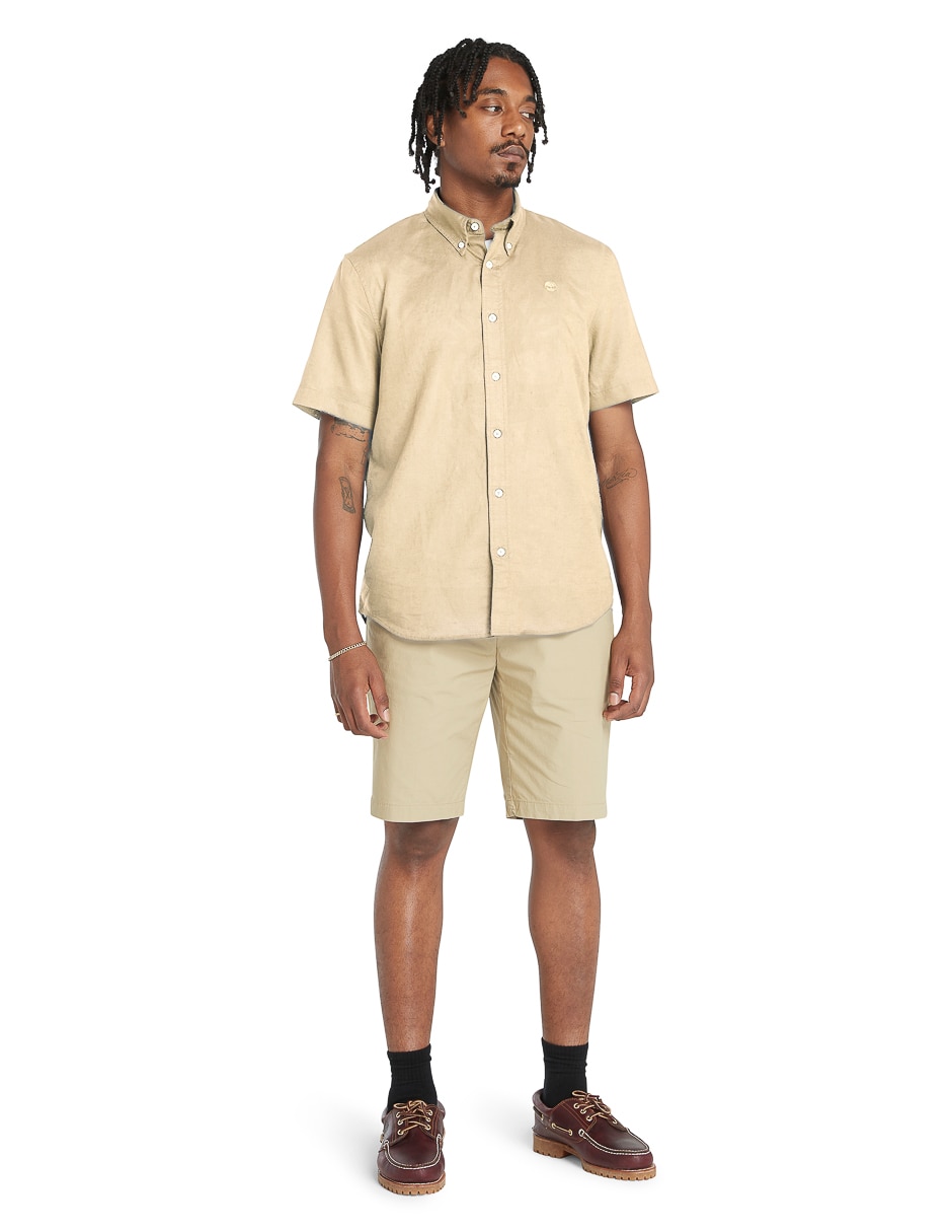 Camisa casual manga corta para hombre