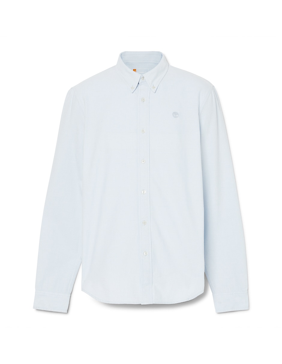 Camisa casual de algodón manga larga para hombre