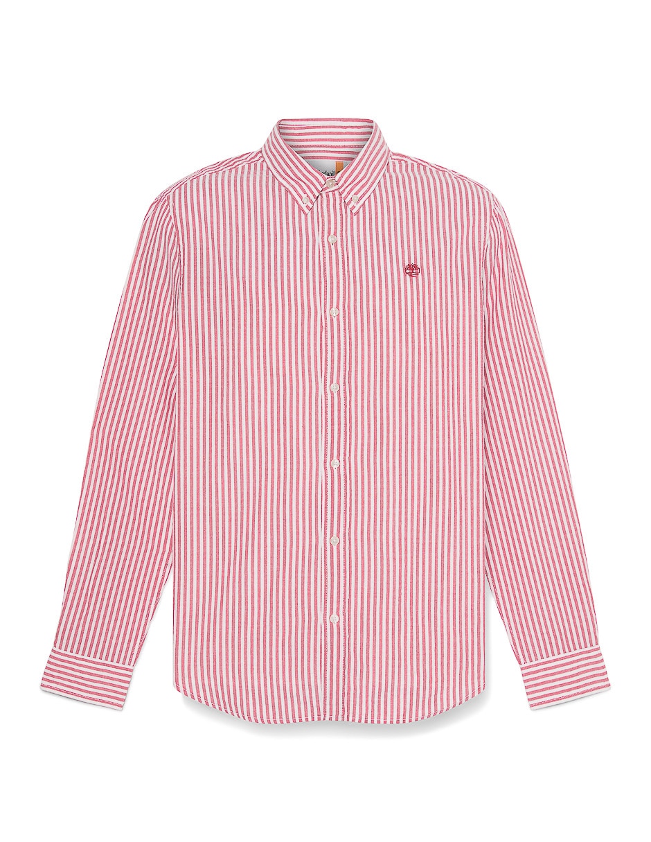 Camisa casual de algodón manga larga para hombre