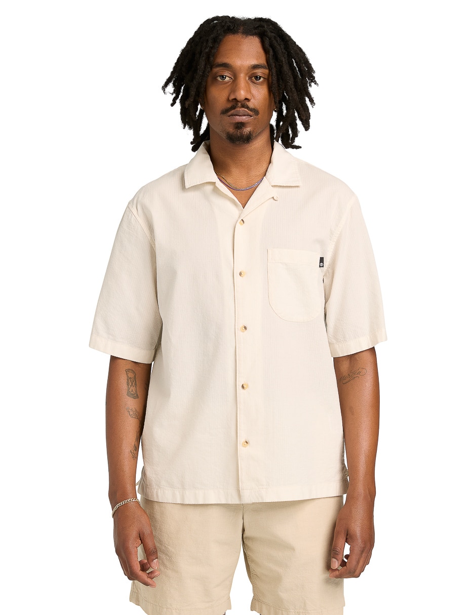 Camisa casual de algodón manga corta para hombre Camisa casual de algodón manga corta para hombre