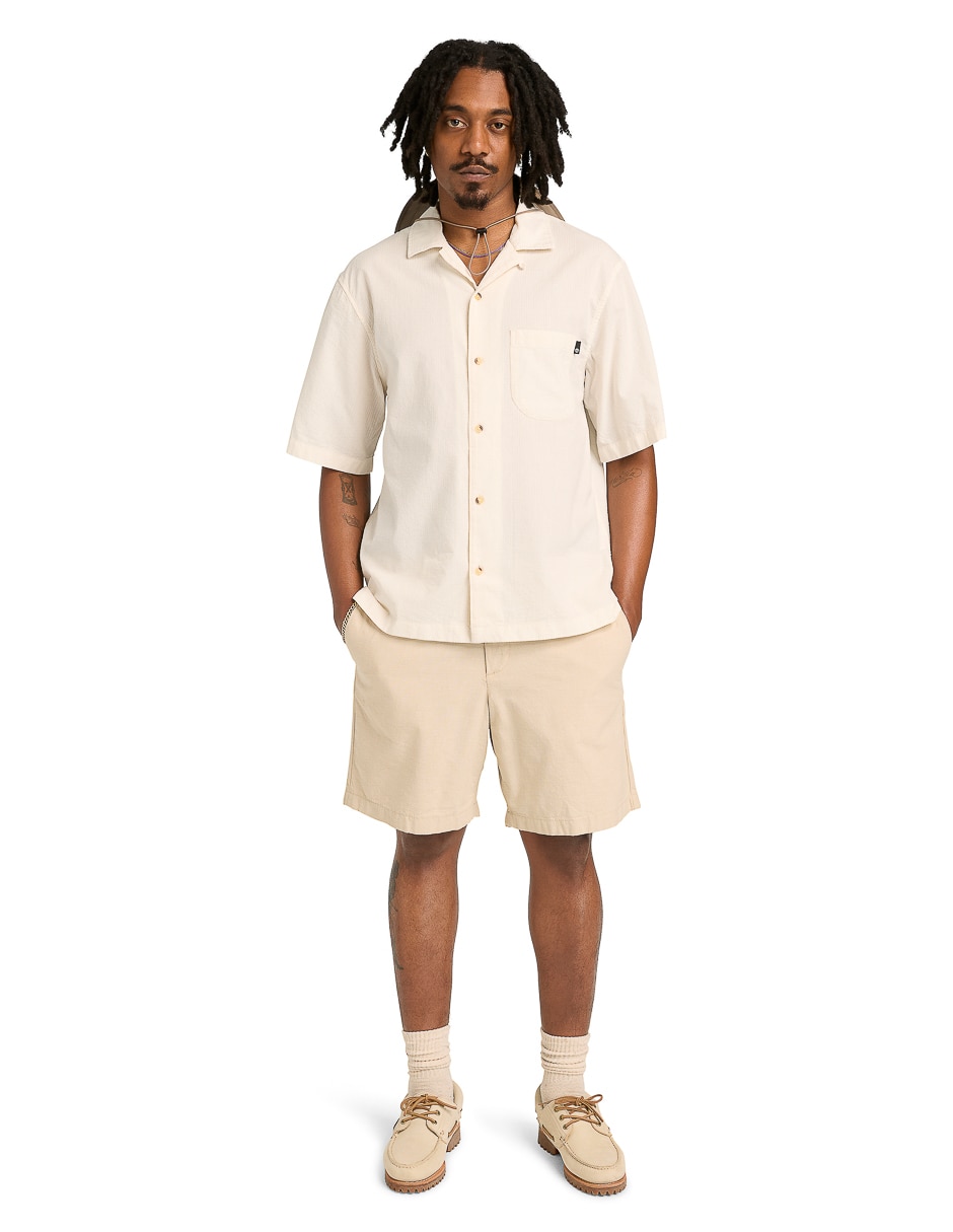 Camisa casual de algodón manga corta para hombre 5