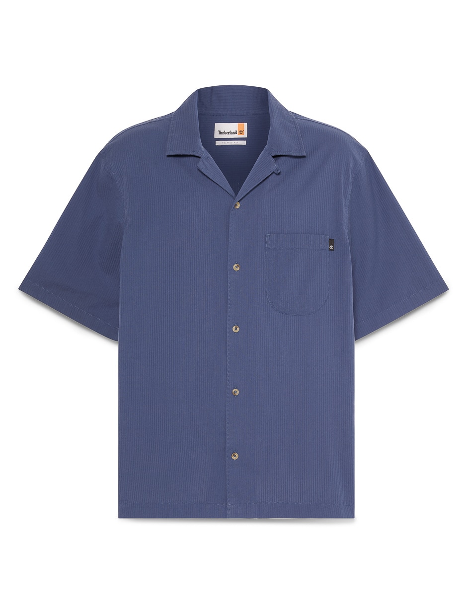 Camisa casual de algodón manga corta para hombre