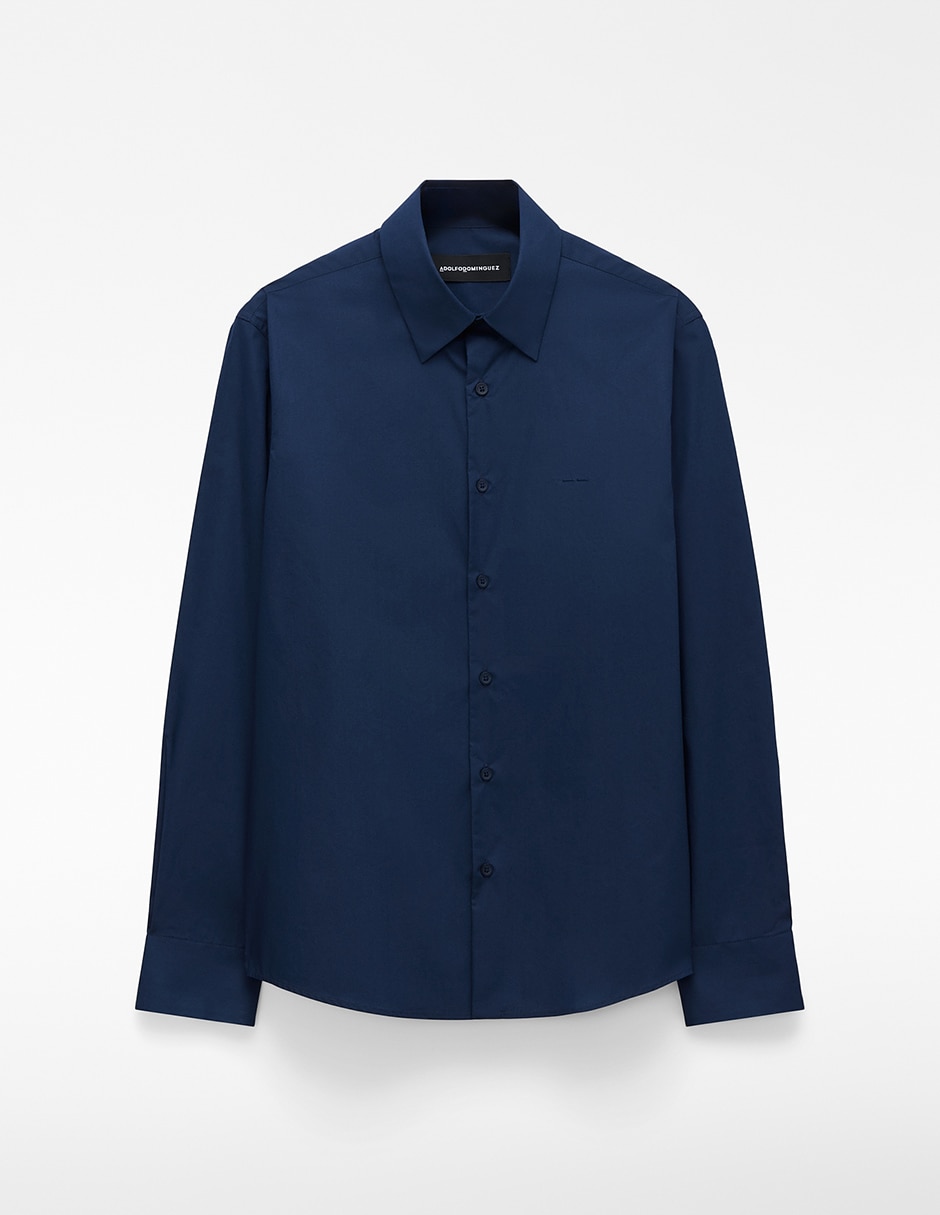 Camisa casual de algodón manga larga para hombre 10