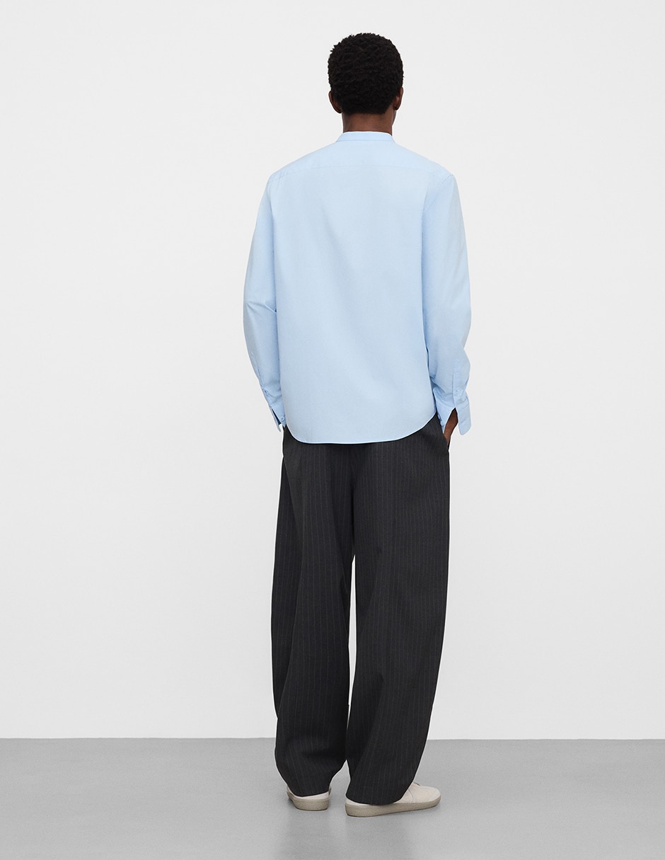 Camisa casual Adolfo Dominguez de algodón manga larga para hombre