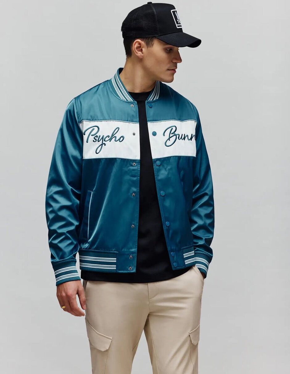 Chamarra bomber con bolsillos para hombre 2