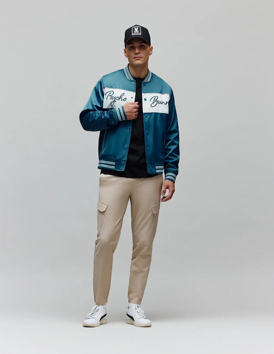 Chamarra bomber con bolsillos para hombre 5