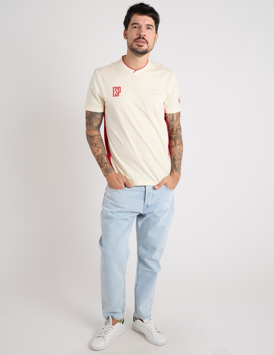 Playera mundial españa cuello v para hombre 3