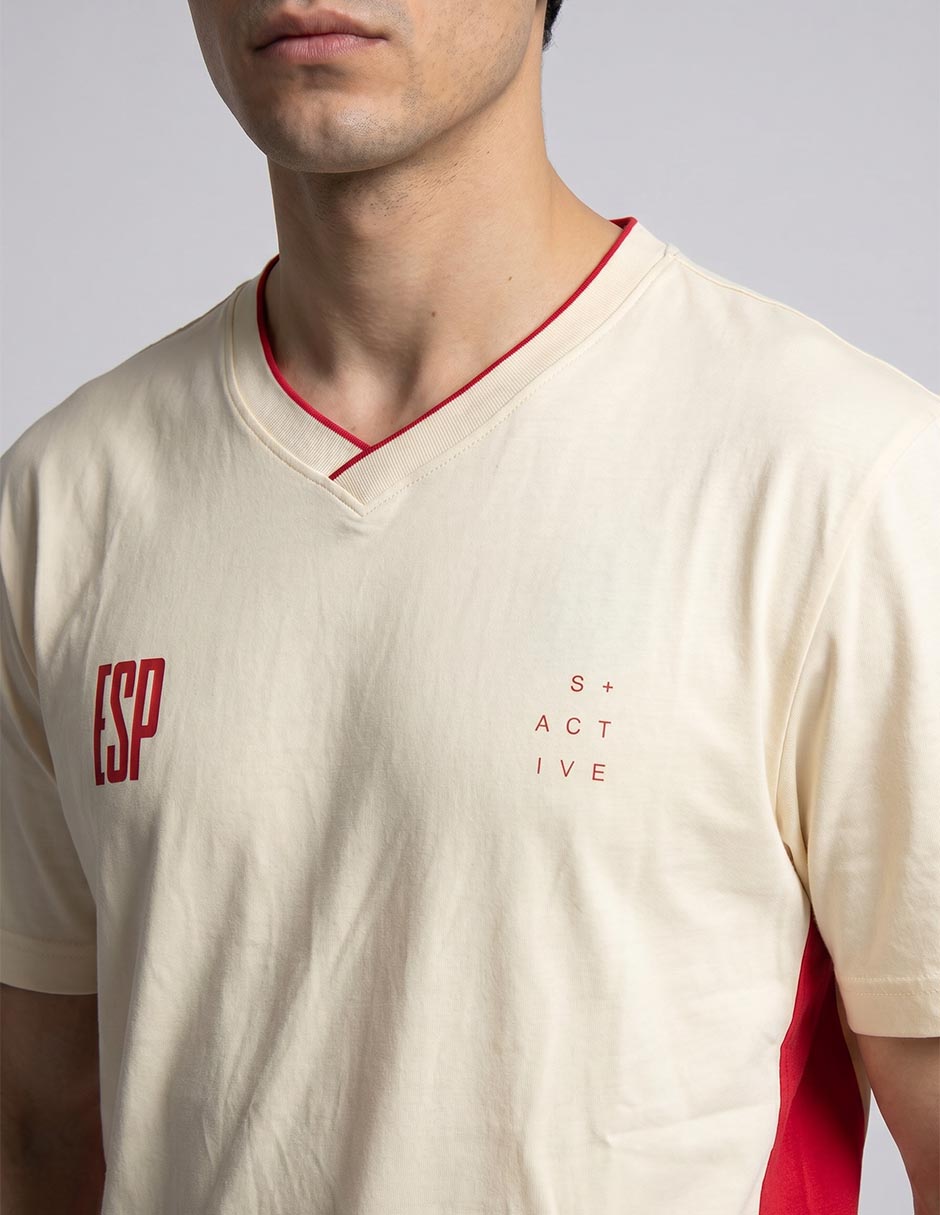Playera Italian cuello V para hombre 2