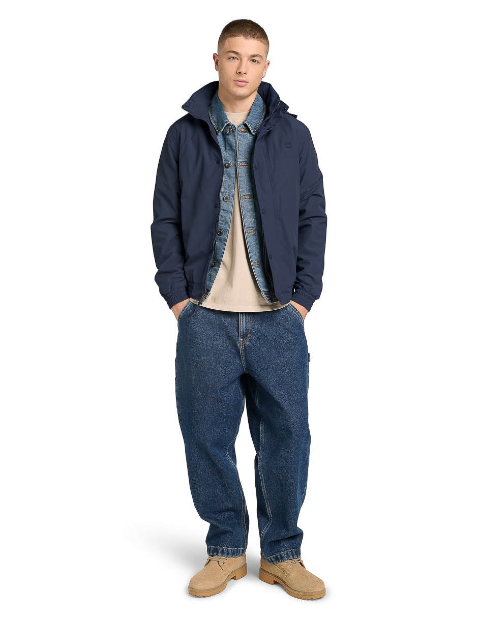 Chamarra bomber timberland impermeable con capucha para hombre