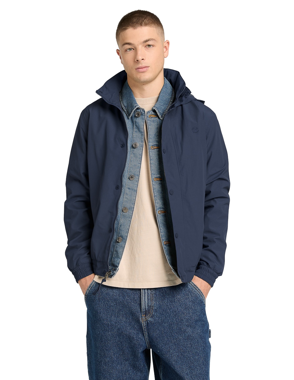 Chamarra bomber timberland impermeable con capucha para hombre