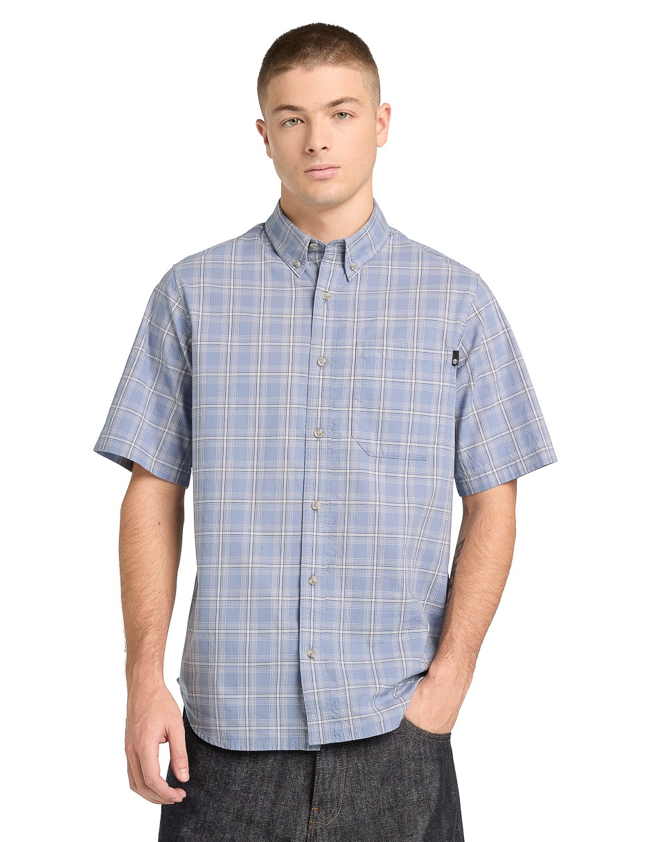 Camisa casual de algodón manga corta para hombre Camisa casual de algodón manga corta para hombre