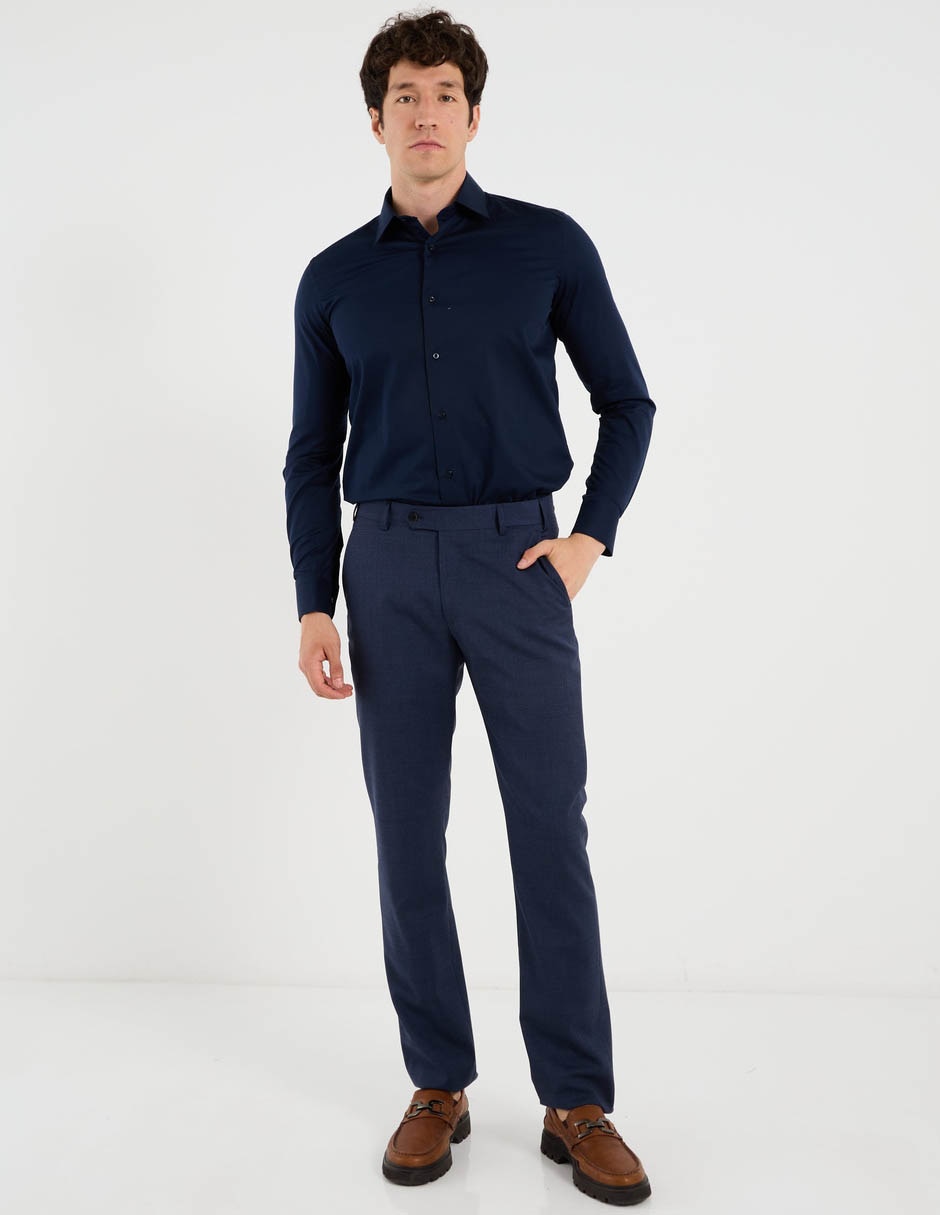 Camisa formal manga larga para hombre 3