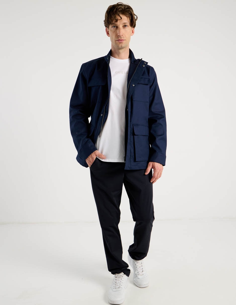 Chamarra casual Scappino con bolsillos para hombre
