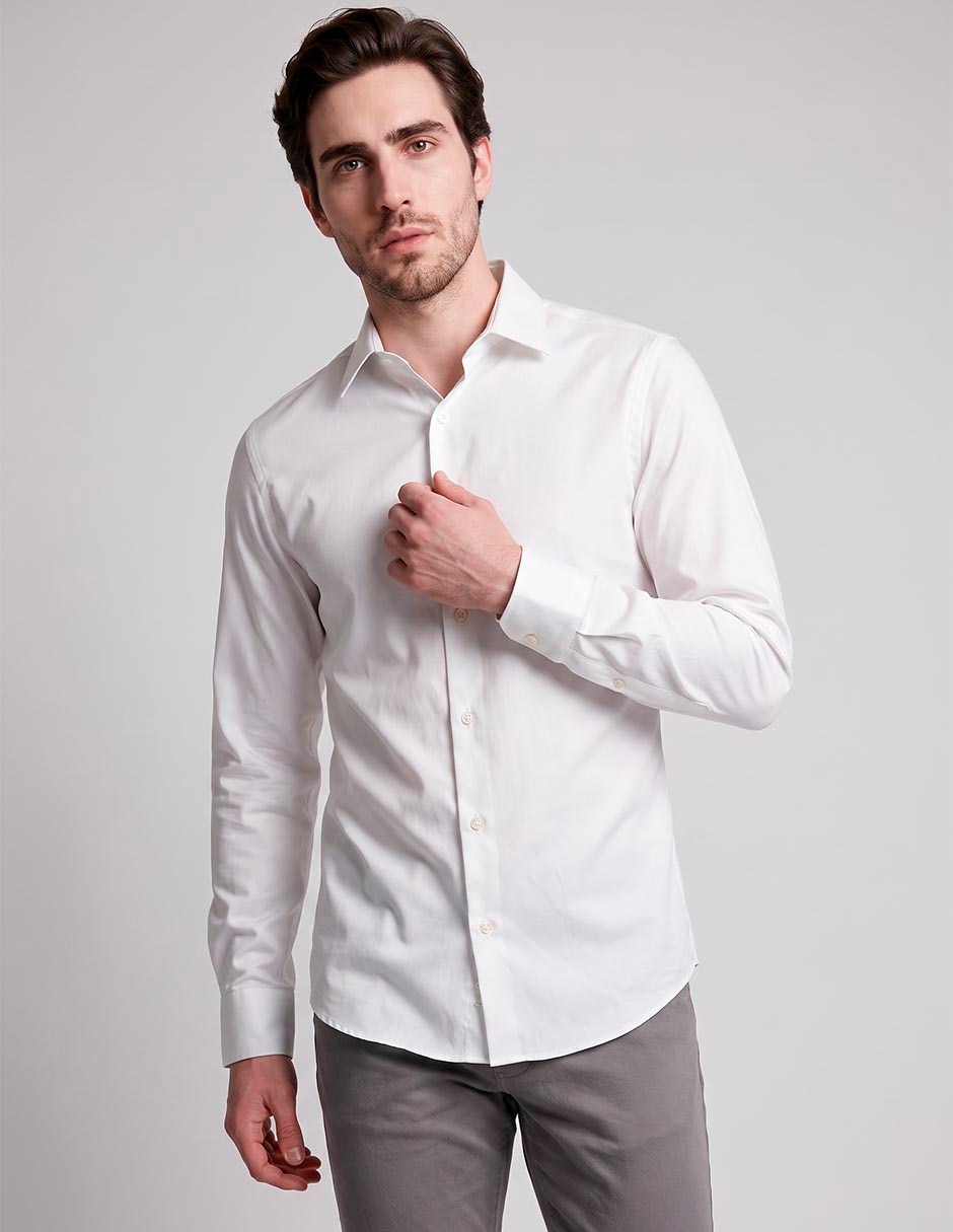 'camisa/sobrecamisa' casual 'de' (si aplica) poliéster 'manga' larga 'para hombre'
