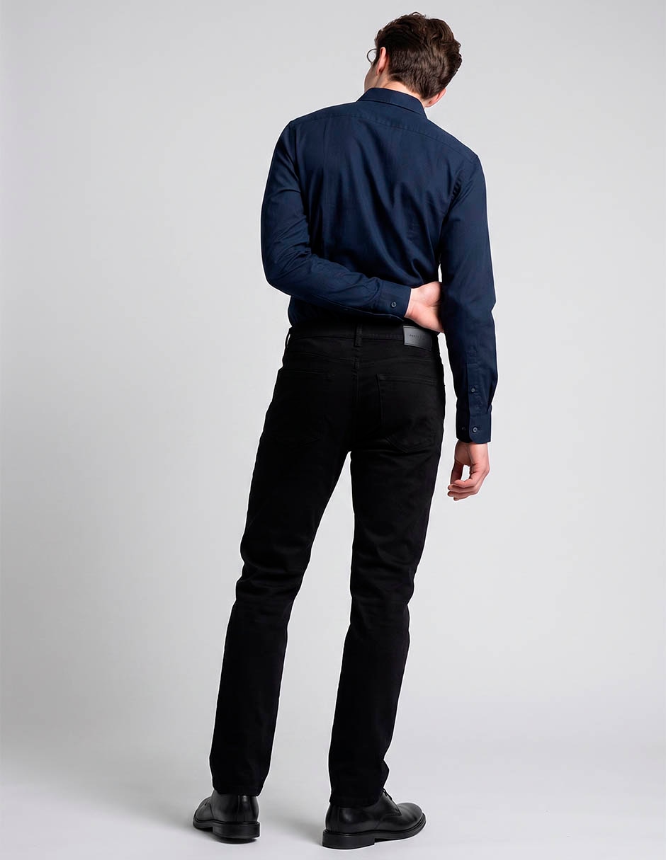 Pantalón casual slim de algodón para hombre 2