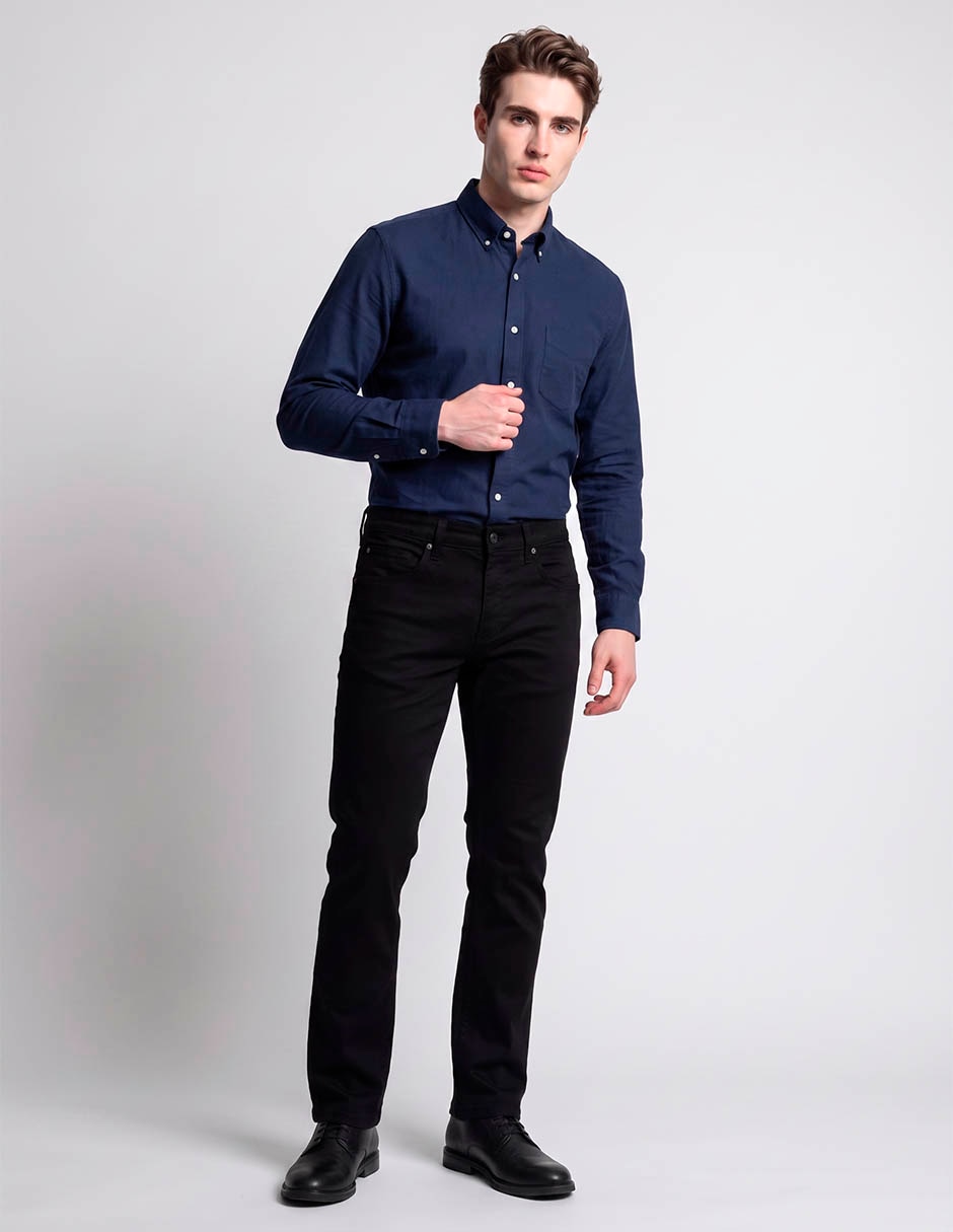 Pantalón casual slim de algodón para hombre 3