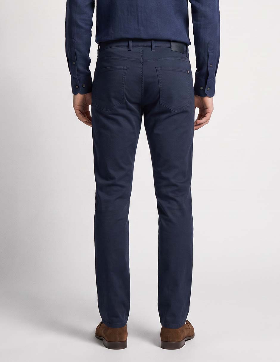 Pantalón casual slim de algodón para hombre 2