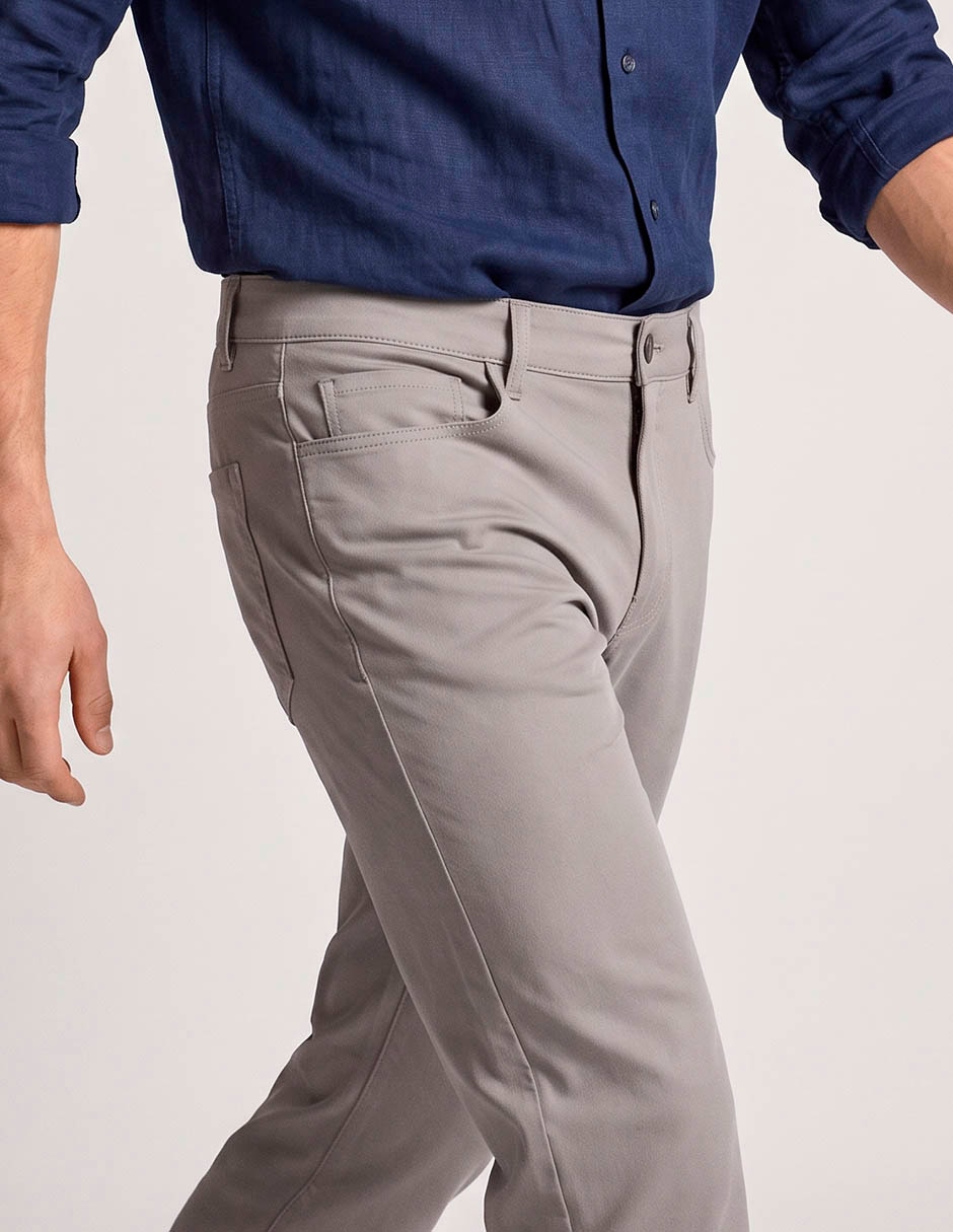 Pantalón casual slim faherty de algodón para mujer