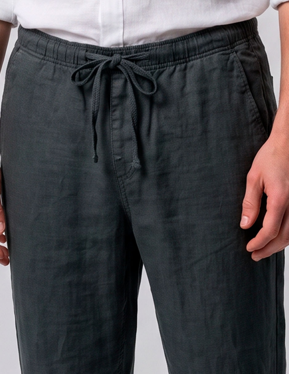Pantalón regilar de lino para hombre 3