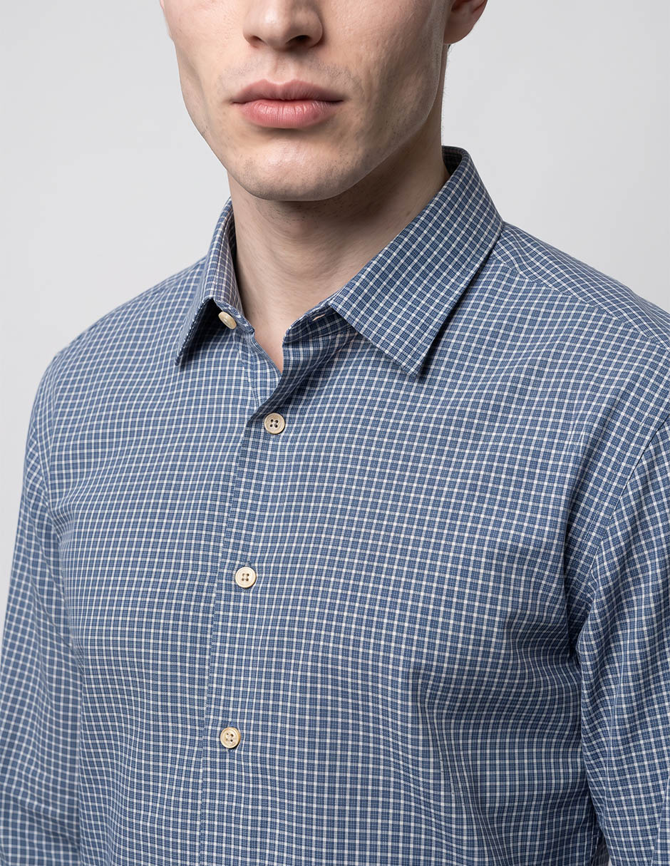 Camisa casual de algodón manga larga para hombre 3