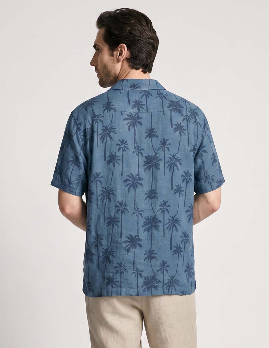 Camisa de playa manga corta para hombre 2