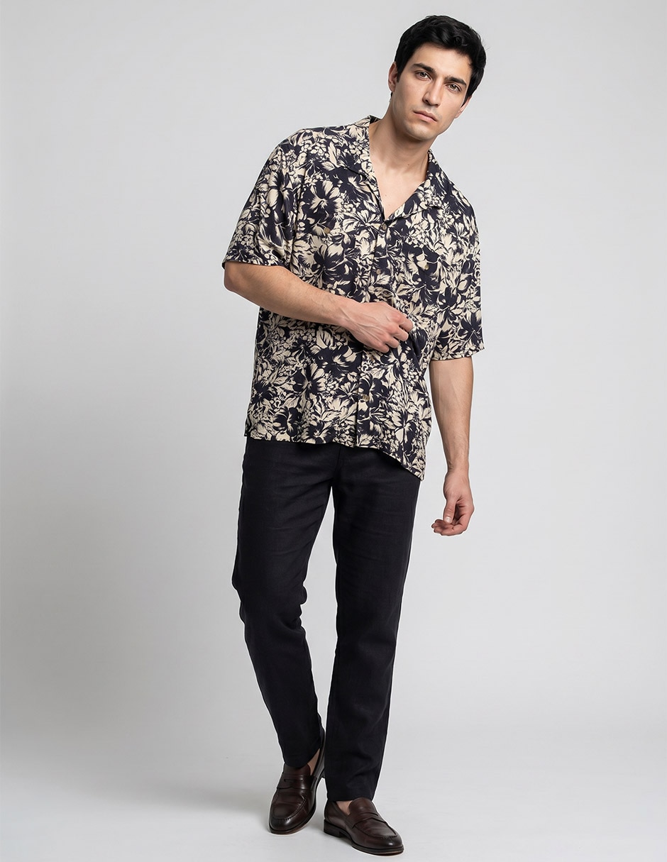 Camisa casual de algodón manga corta para hombre 2