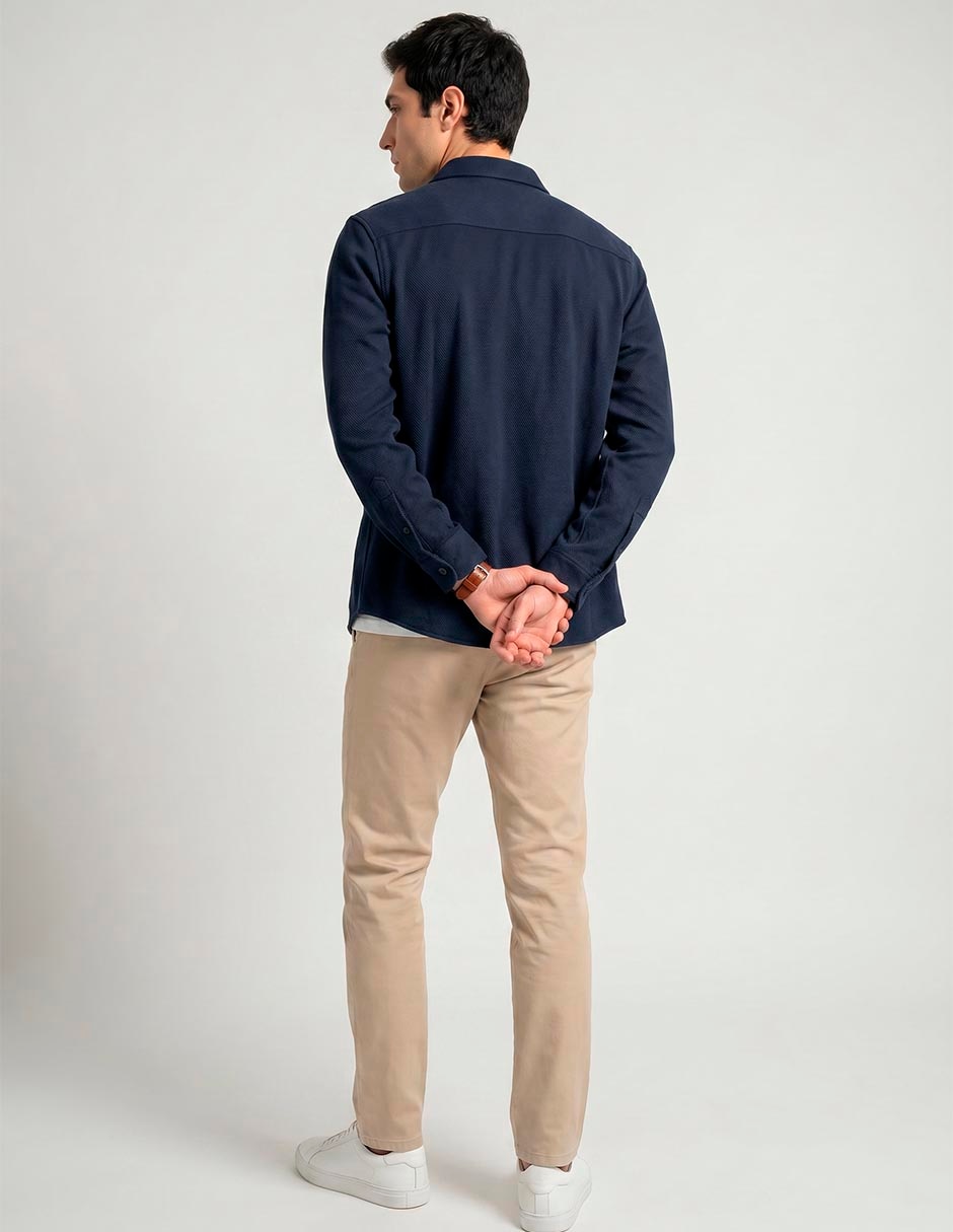 Sobrecamisa Casual Faherty Manga Larga Para Hombre