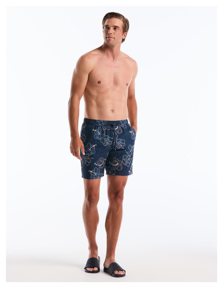 Traje de baño con bolsillos para hombre