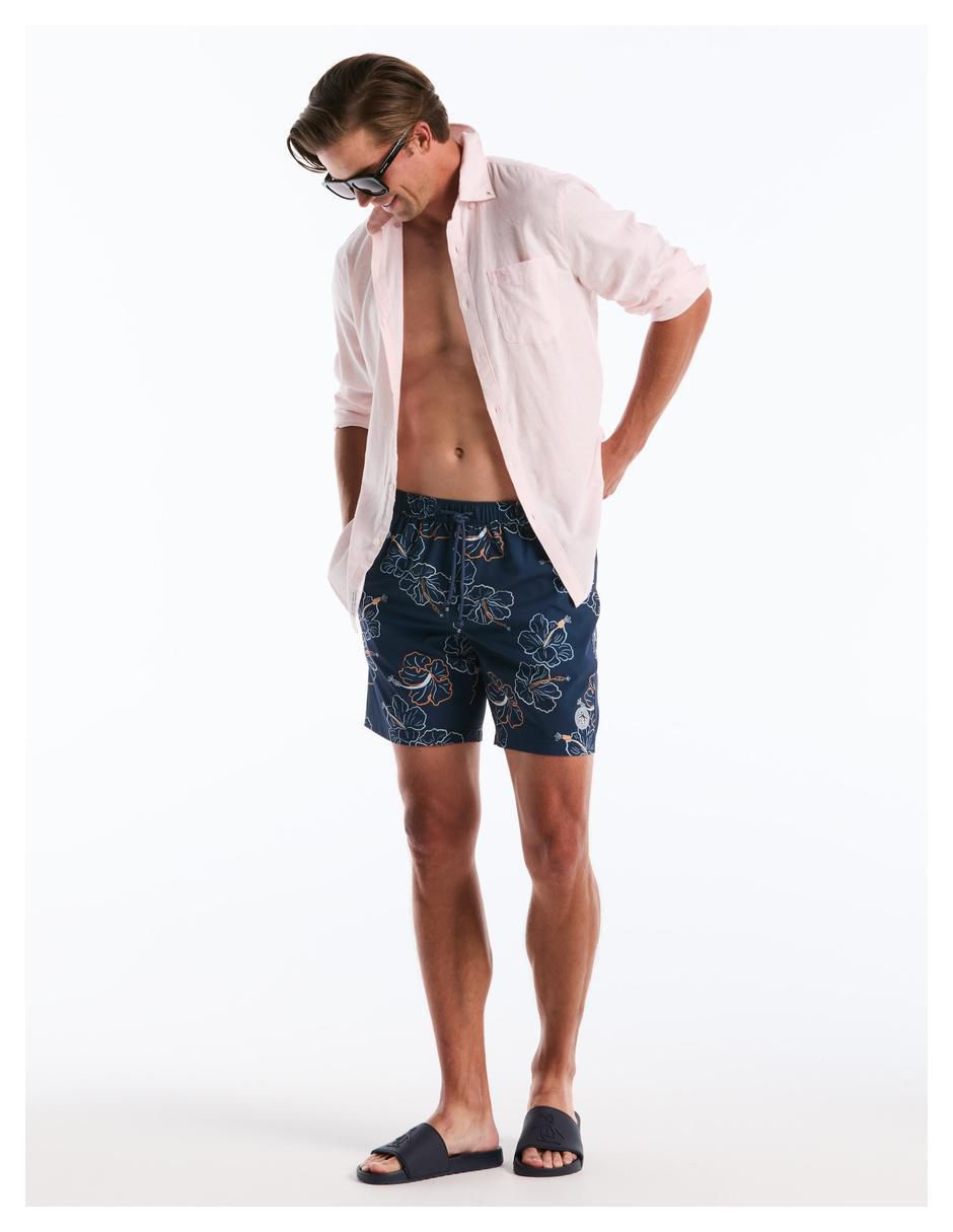 Traje de baño con bolsillos para hombre
