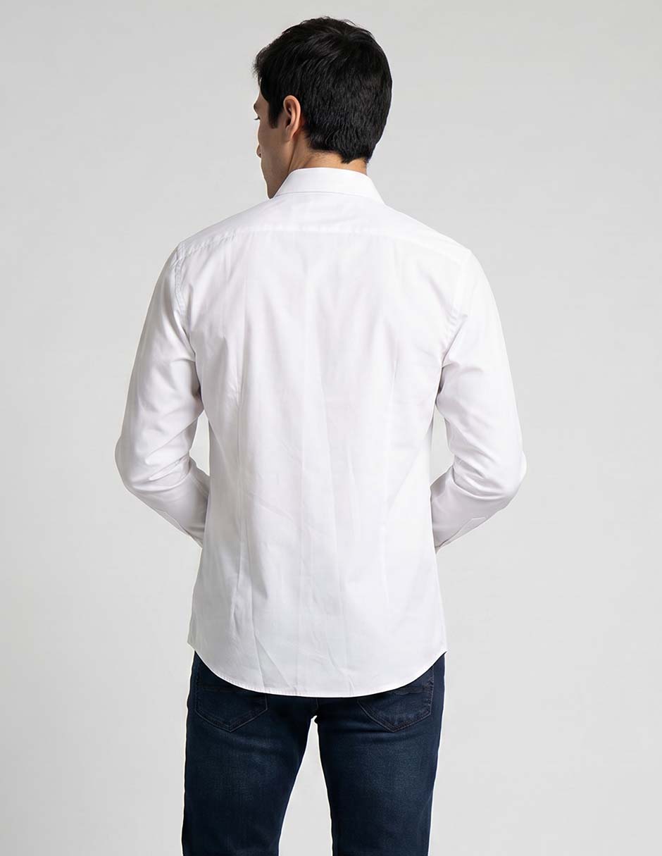 Camisa casual manga larga para hombre