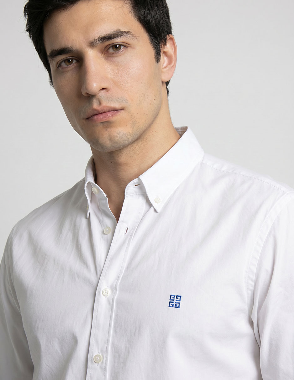Camisa casual manga larga para hombre