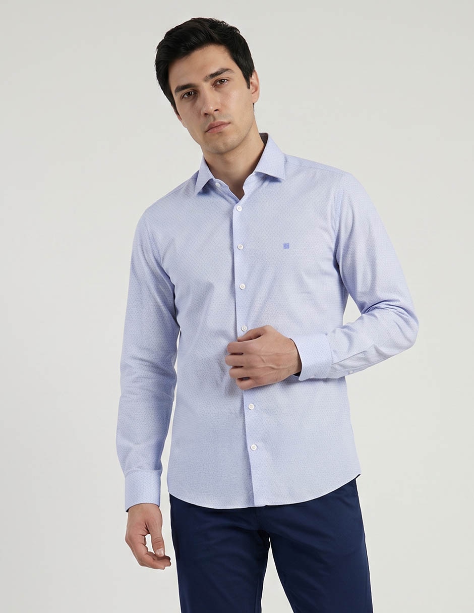 Camisa casual givenchy de algodón manga larga para hombre