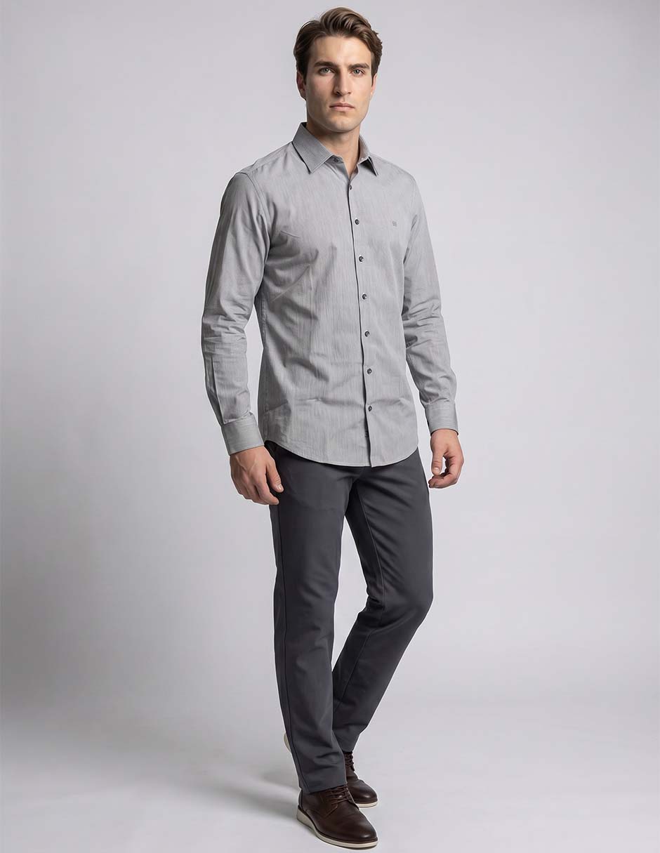 Camisa casual givenchy de algodón manga larga para hombre