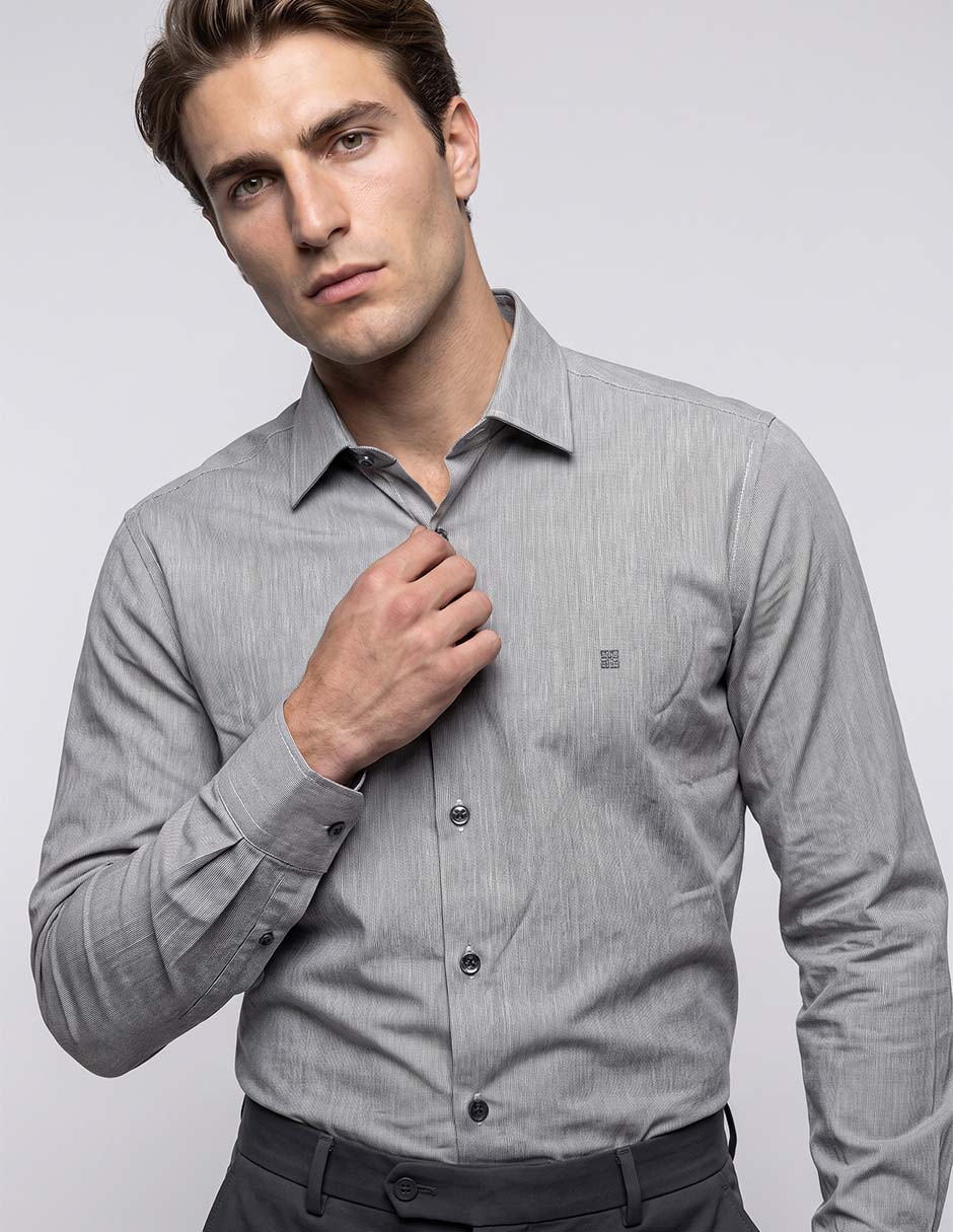 Camisa casual givenchy de algodón manga larga para hombre