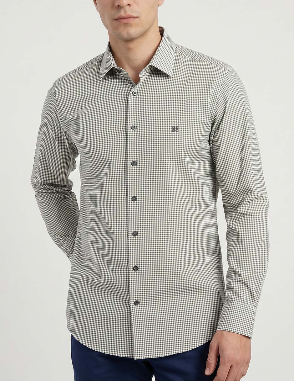 Camisa casual givenchy manga larga para hombre