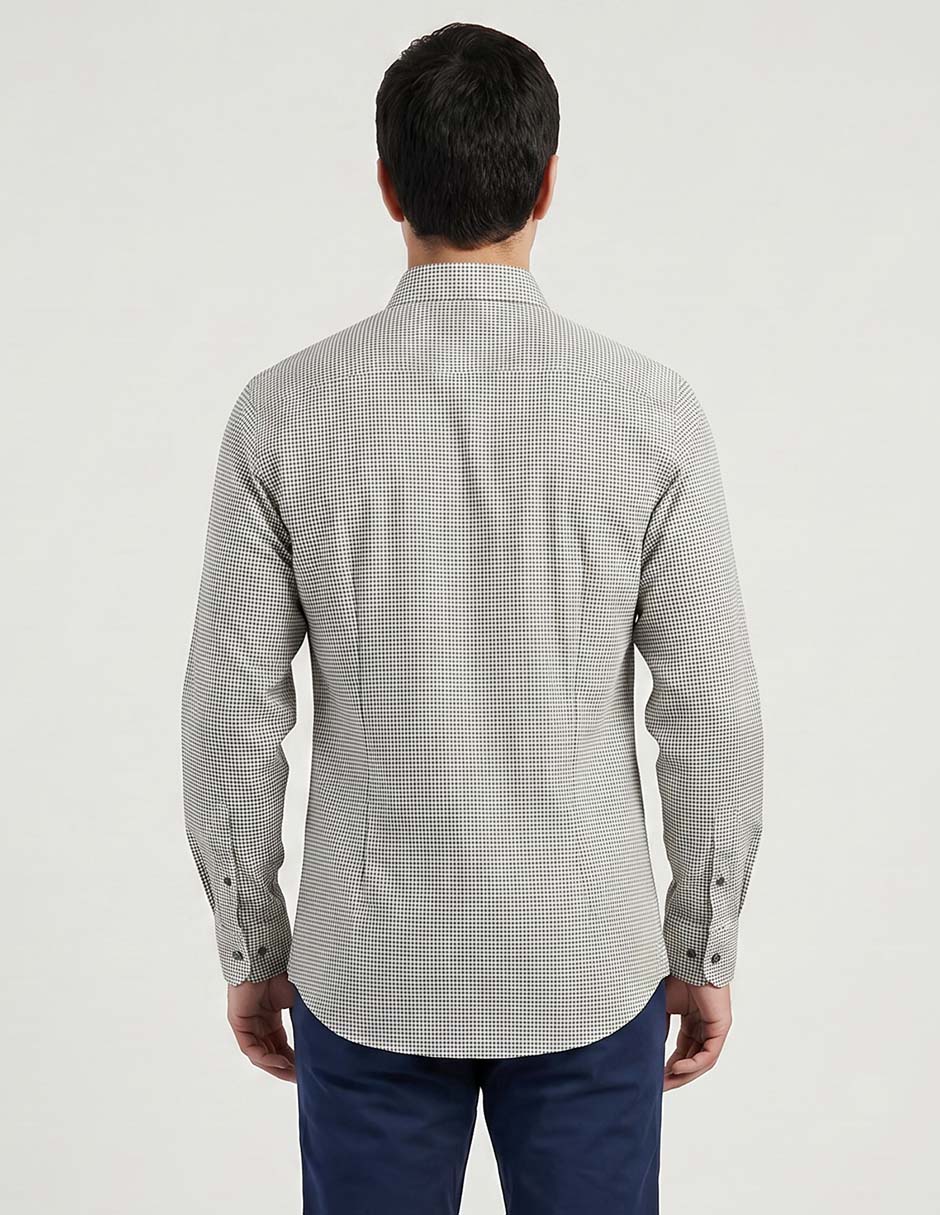 Camisa casual manga larga para hombre