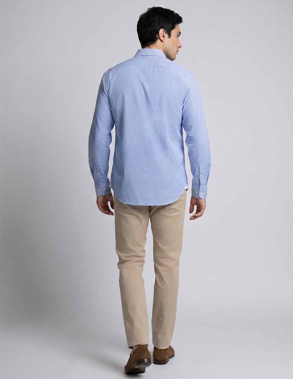 Camisa casual manga larga para hombre