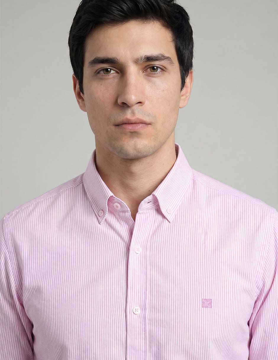 Camisa casual givenchy de algodón manga larga para hombre