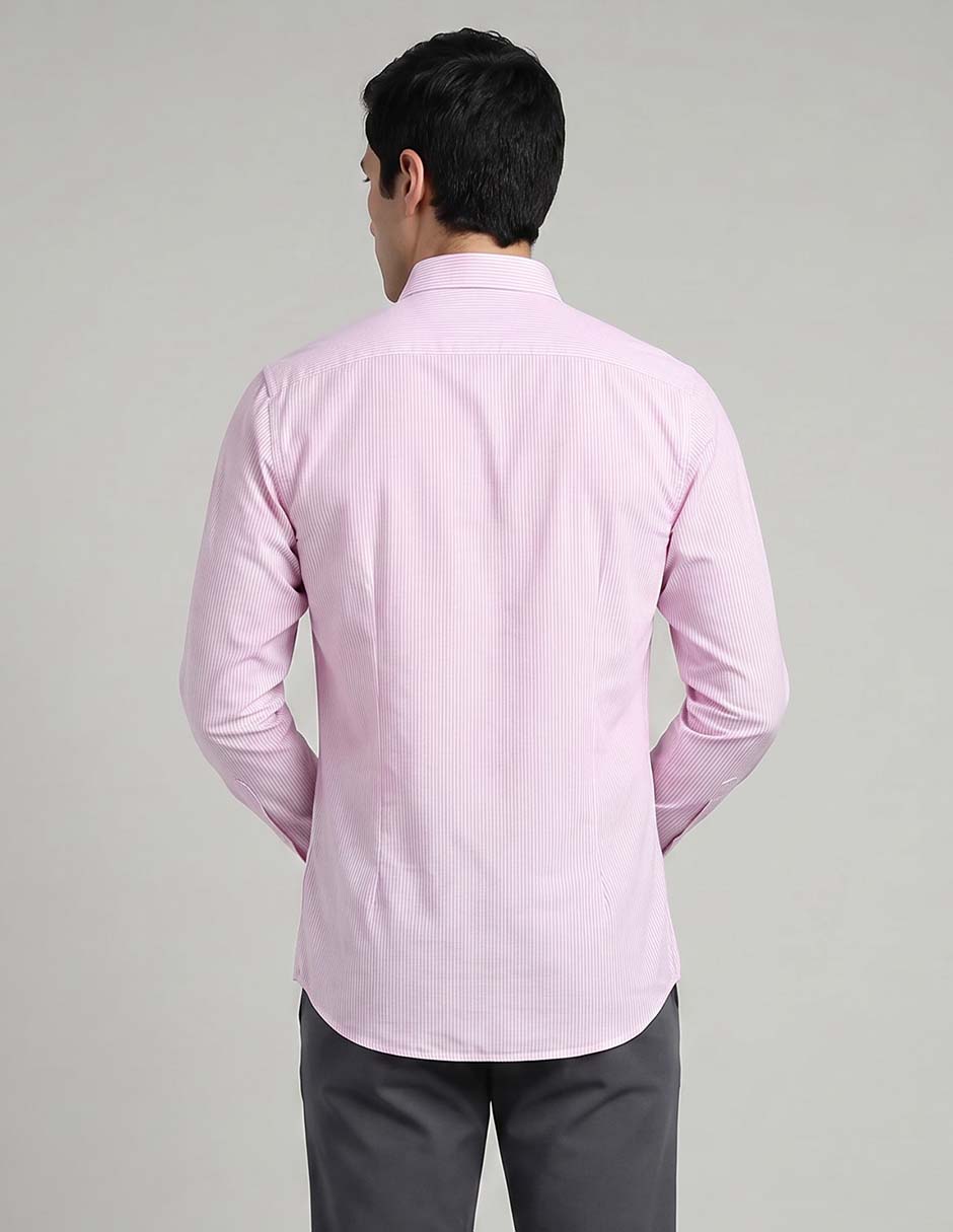 Camisa casual de algodón manga larga para hombre 9