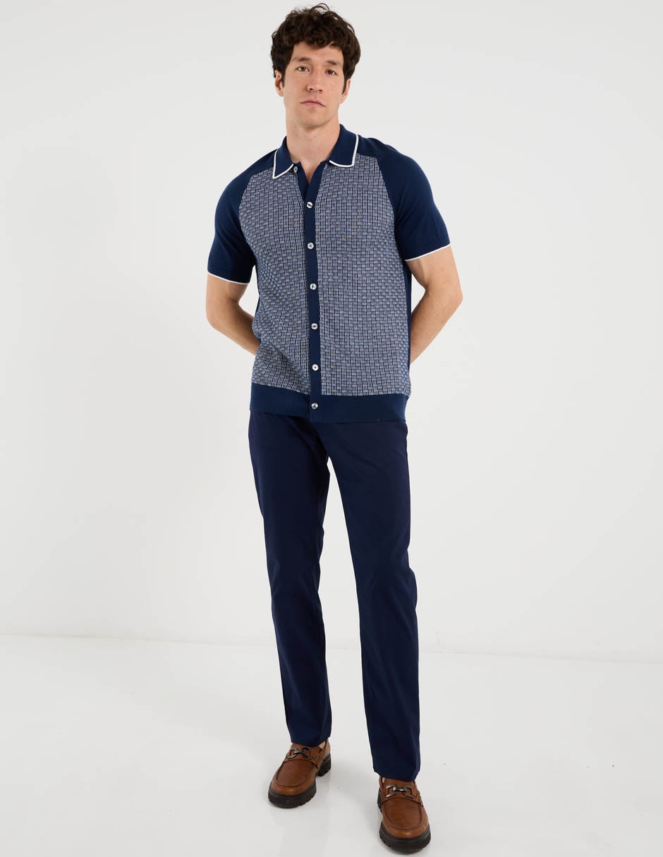 Pantalón chino regular de algodón para hombre 5